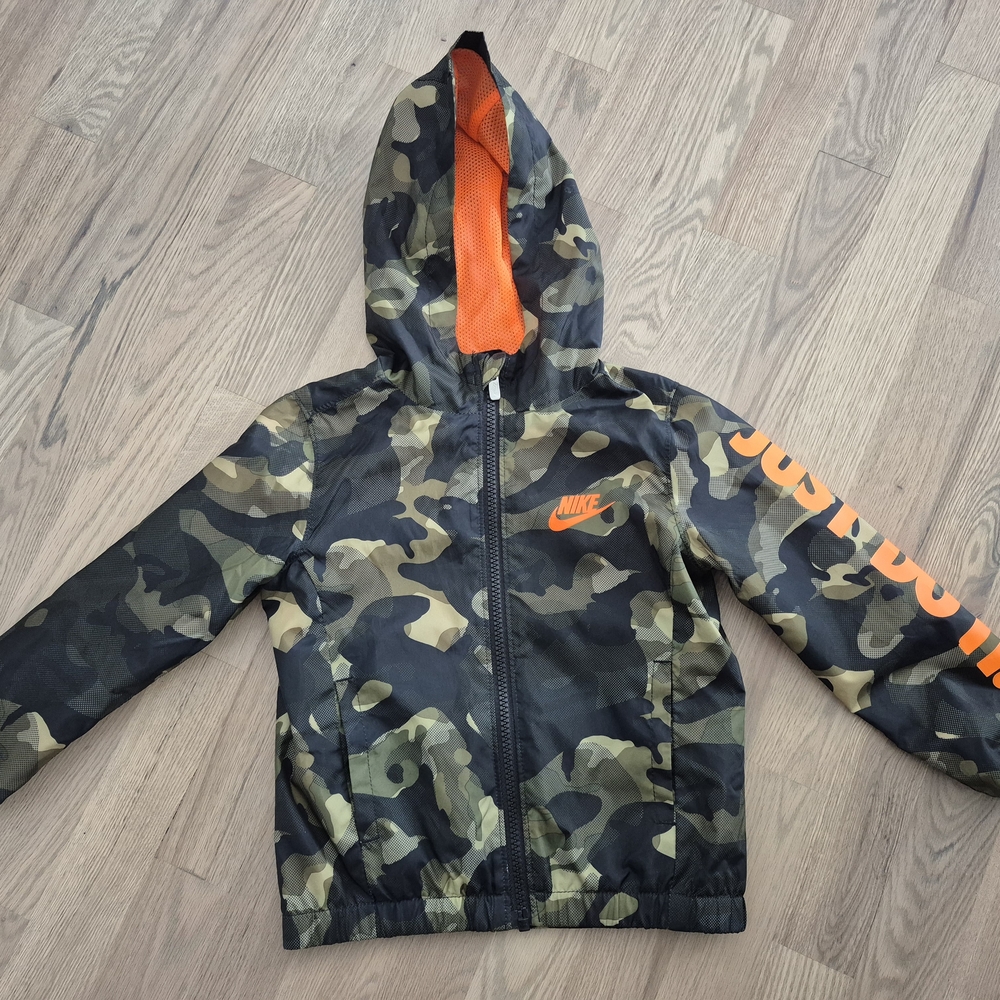 Nike Camo Jacket with Orange Accents